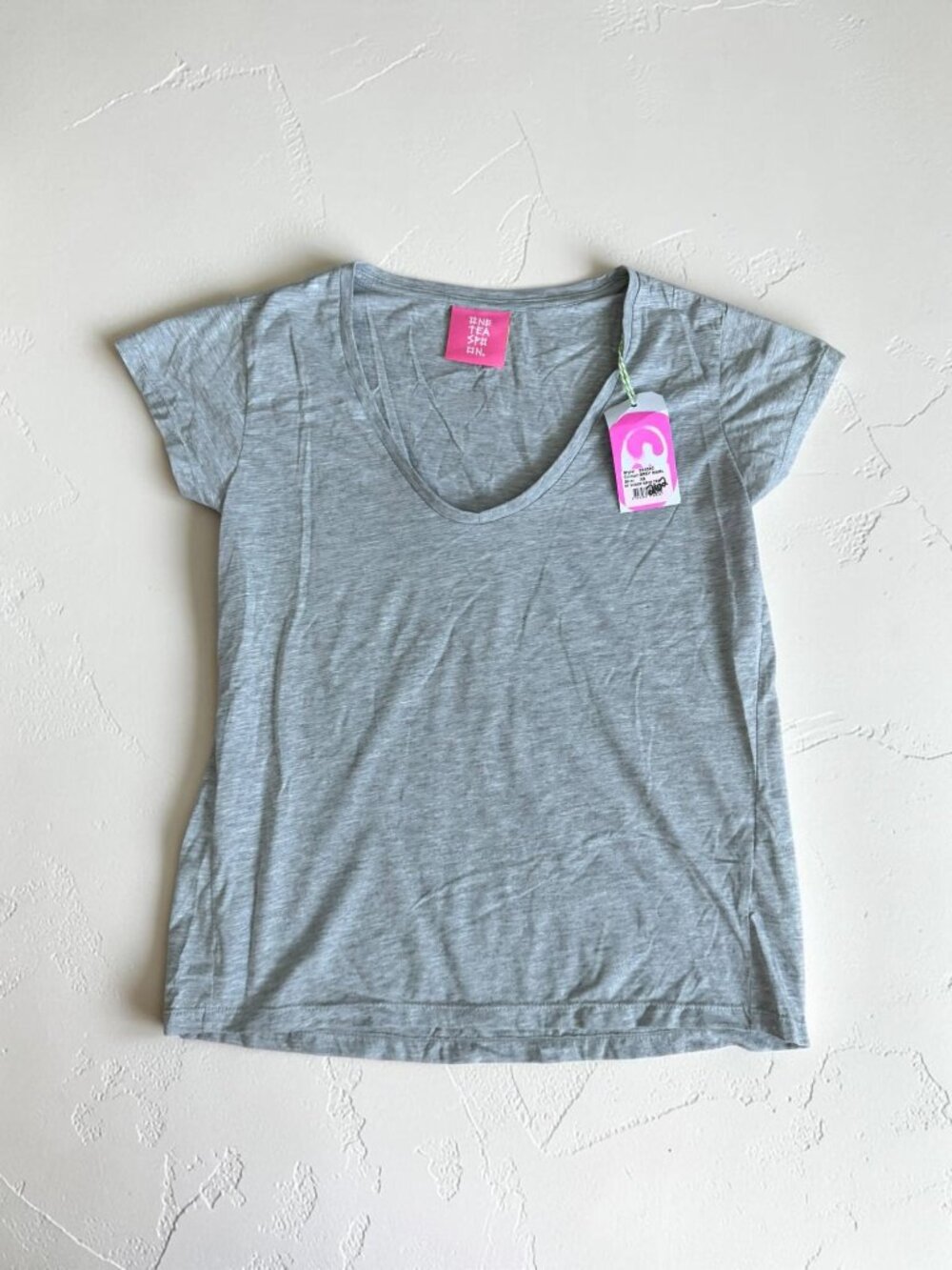 ONE TEASPOON Gray Marled T Shirt Size XS NEW NWT